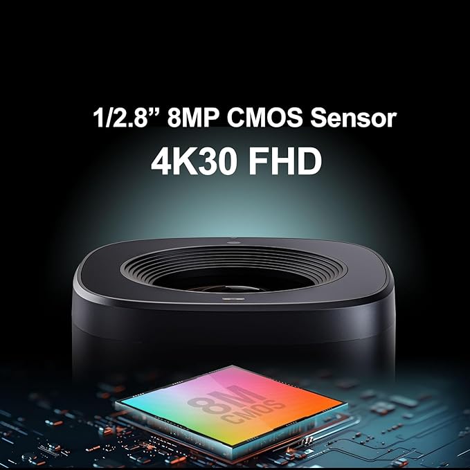 AVMATRIX FHD 4K Webcam with 1/1.28 Sensor 10X Optical Zoom 75.4° Wide Angle ToF Auto Focus Streaming Camera with USB3.0 &amp HDMI Out Work with OBS Zoom Teams YouTube/Twitch/Facebook EGALE T10-4K