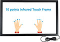 37 Inch Interactive 10 Points Infrared IR Touch Screen Overlay Frame Free Driver