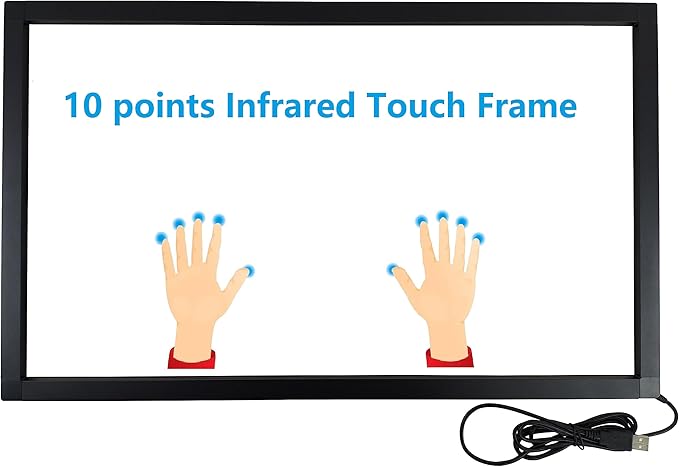 37 Inch Interactive 10 Points Infrared IR Touch Screen Overlay Frame Free Driver