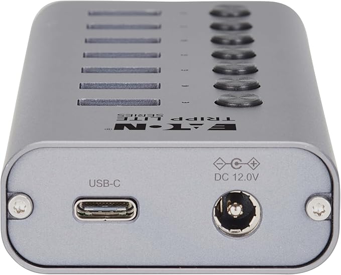 Eaton Tripp Lite Series USB C Hub 3.2 Gen 1 with 7 USB-A Ports and Individual On/Off Switch 5 Gbps Data Transfer Plug-and-Play USBC Laptop Docking Station 3-Year Warranty (U360-007-SW)