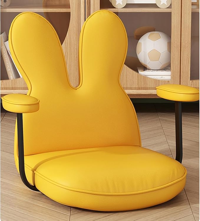 BTZHY Floor Chair Portable Floor Chair Japanese Style Legless Tatami Chair with Back Support and Armrest Home Bay Window Lazy Backrest Chair Meditation Floor Seating(Blue)