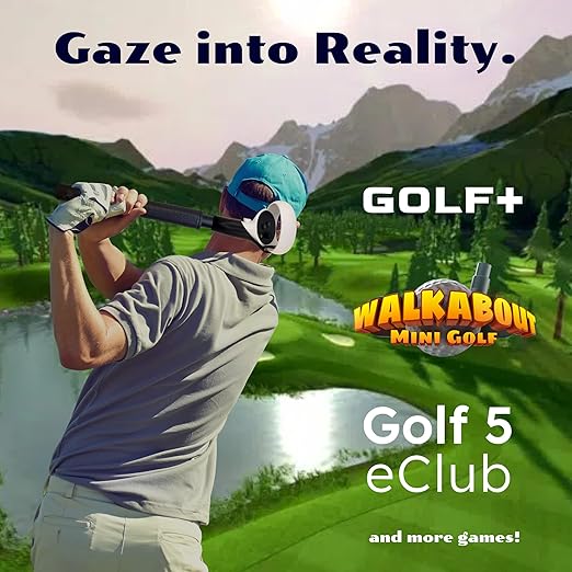 VR Golf Club Attachments for Oculus Quest 2 | Pro &amp Putter Grips | 2 Pack | Right &amp Left Controllers