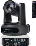 TONGVEO AI Auto-Tracking PTZ Camera: 20X Optical Zoom 1080P 60fps HDMI SDI USB PoE Video Camera for Church Worship Live Streaming Conference Room Webcam for OBS