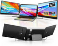 KEFEYA Laptop Screen Extender - 14.1 Portable Monitor for Laptop with Sturdy Metal Kickstand 1080P HD IPS Laptop Monitor Extender Plug and Play for Windows/Mac/Chrome Fits 13-17 Inch Laptops