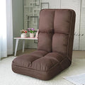 NaKeah Folding Sofa Chair 6-Position Adjustable Floor Lazy Recliner High Back Reading Gaming Lounge Chair for Living Room Bedroom OfficeBS