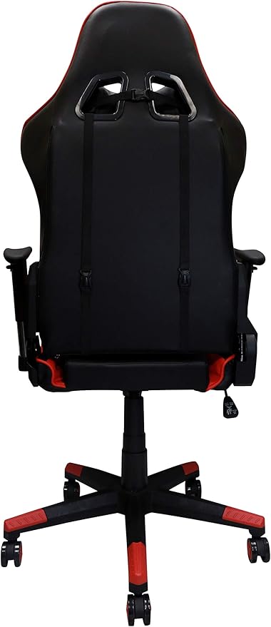 Nicer Furniture Racing Style Game Chair Reclining Gaming Chair Ergonomic Computer Chair for Gamer with Head Cushion and Adjustable Armrest (RED)