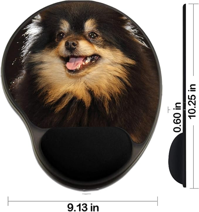MSD Mousepad Wrist Rest Protected Mouse Pads Mat with Wrist Support Pomeranian Breed lulu Posing for The Camera Photo 20