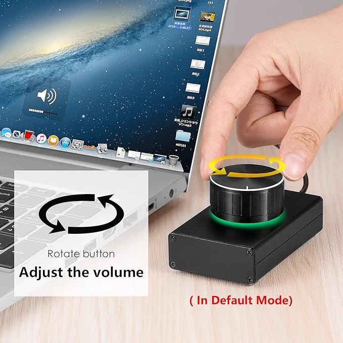 2021 Mini USB Volume Controller for Computer Speaker Key Mute Lossless Audio Control Knob (Color : D) (D)