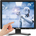 15 Inch Touch Screen Monitor 1024x768 Support HDMI VGA AV USB BNC 10 Points Capacitive Touch TFT LED Monitor for Laptop PC Xbox PS5/PS4 Switch POS Systems Built-in LounSpeakers
