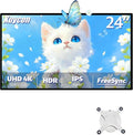 P24U 23.8 inch UHD (3840 x 2160) 4K 185 PPI Monitor IPS Black Panel 99% sRGB 98% DCI-P3 True 10-bit Color HDR10FreeSync1200:1HDMIDPVESA1 yr Warranty (Minimalist - Without Stand)