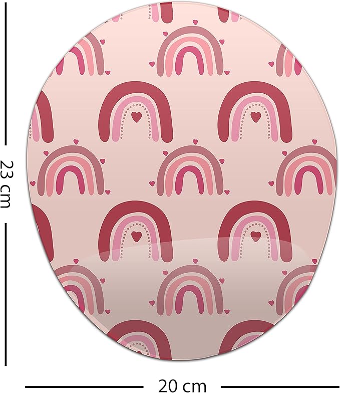 Ergonomic Mouse Pad with Wrist Rest Digital Printed Mouse Mat for Tendon Sheath Problems Non-Slip Base for Office and Home Size: 20 x 23 cm