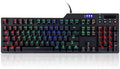 Gaming Mechanical KeyboardWired Gaming Mechanical Keyboard Computer Keypad with Multimedia Knob and RGB Backlight for Laptop PCComputer PC