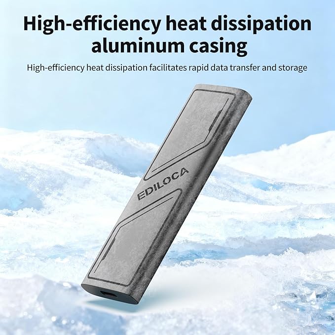 EP1000 External Hard Drive 1TBPortable SsdExternal Solid State Drives Up to 1000MB/s Read Storage Expansion Compatible w/USB-C Smartphones PC Mac Tablets Sleek &amp Sturdy Design