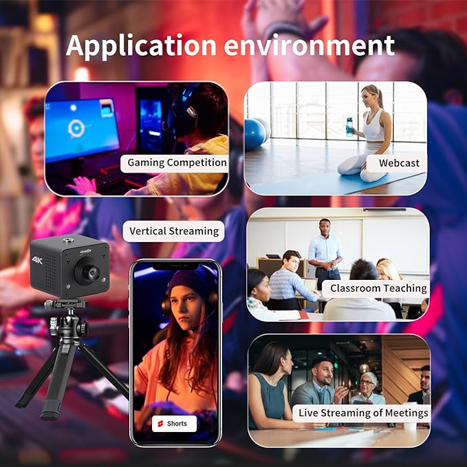 zowietek 4K NDI | HX3 POV Webcam Camera PoE ZowieCAM (M12) + 3G SDI NDI Video Streaming Encoder Decoder