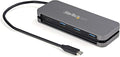 StarTech.com 4 Port USB C Hub - 3X USB-A/1x USB-C - 5Gbps USB 3.0 Type-C Hub (3.2/3.1 Gen 1) - Bus Powered - Portable USB-C to USB-A Adapter Hub - 11.2 (28.5cm) Cable w/Cable Management (HB30CM3A1CB)