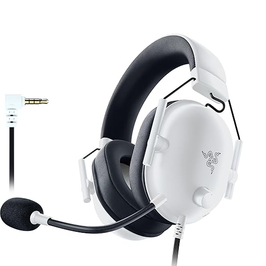 Razer BlackShark V2 X Xbox Gaming Headset: 50mm Drivers - Cardioid Mic - Lightweight - Comfortable Noise Isolating Earcups - for Xbox Series X Series S PS5 PC Switch via 3.5mm Audio Jack - White