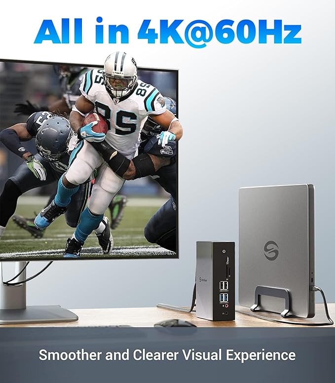 UtechSmart 3 Monitor 18 in 1 Docking Station 4K@60Hz Thunderbolt 3/4 USB-C Windows &amp MacBook Grey