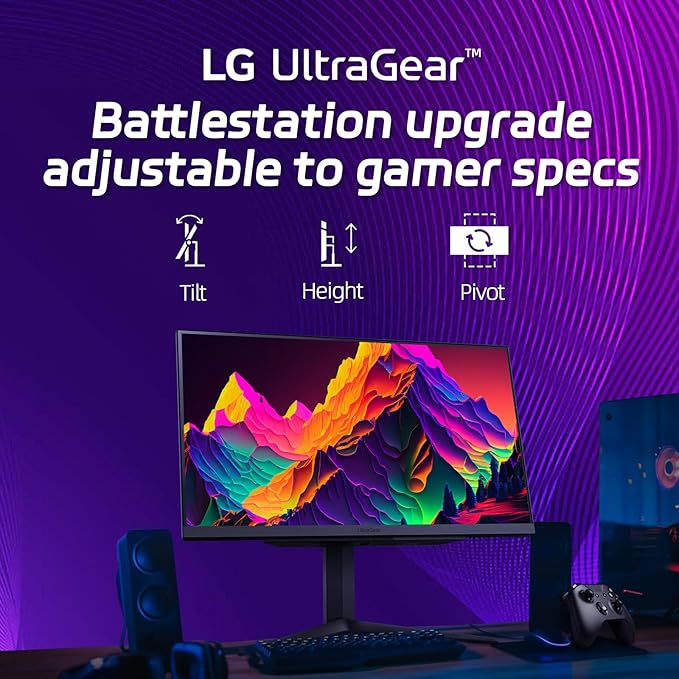 LG 27 QHD Gaming Office Monitor 240Hz IPS Panel1ms NVIDIA G-SYNC Compatible and AMD FreeSync Premium with DisplayHDR 400 1xDisplayPort2xHDMI Black