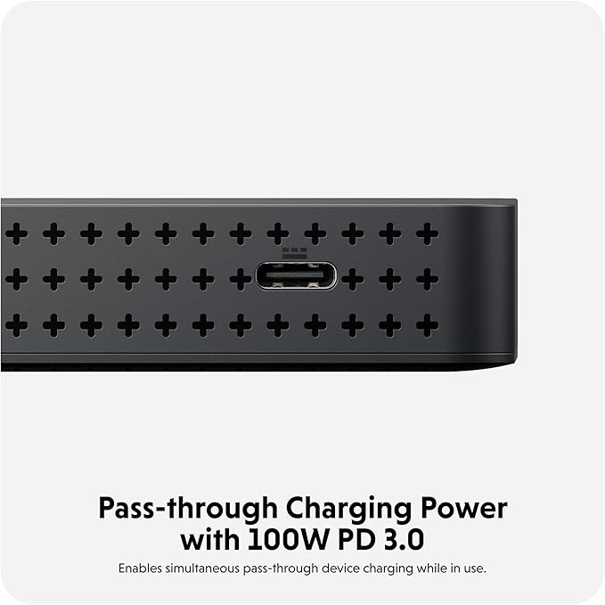 HyperDrive Next Dual 4K HDMI 7 Port USB C Docking Station for M Series MacBook PC Chromebook 2x File Transfers w/ 10Gbps USB Ports Dual 4K Docking Station Charges w/ 100W PD Power Passthrough Port