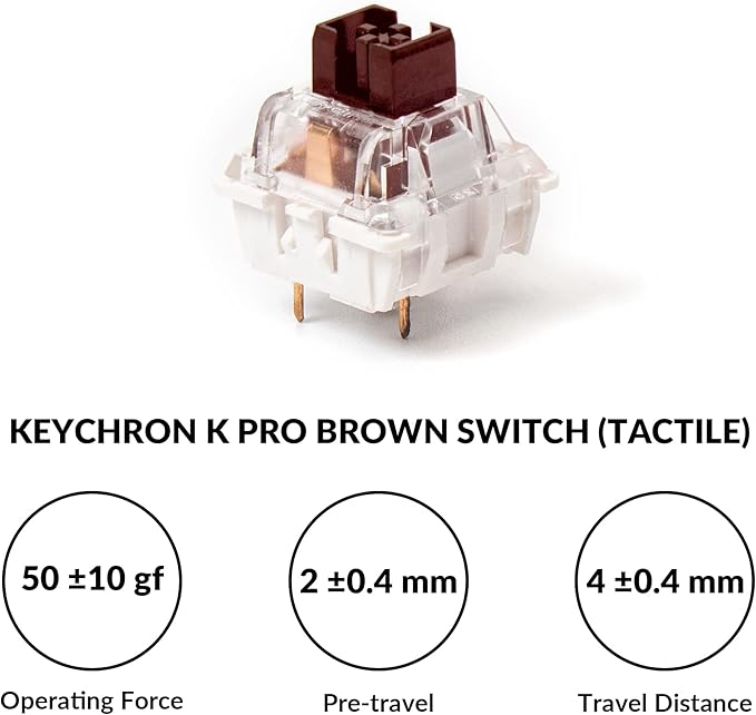 Keychron V3 Wired Custom Mechanical Keyboard TKL Tenkeyless QMK/VIA Programmable Macro with Hot-swappable Keychron K Pro Brown Switch Compatible with Mac Windows Linux (Frosted Black-Translucent)