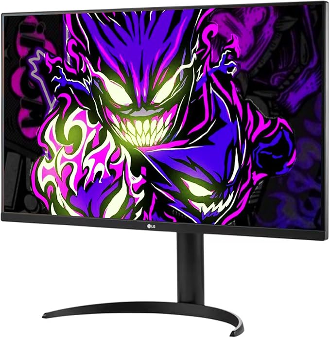 LG 32 4K UHD(3840 x 2160) Ultrafine Monitor 60Hz HDR10 90% DCI-P3 Dynamic Action Sync Dual Controller Black Stabilizer Flicker Safe HDMI &amp DisplayPort Pivot/Height/Tilt Adjustment Black