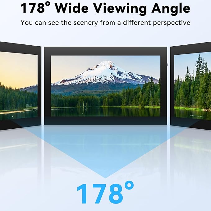7 Inch Mini Monitor Small Monitor with Capacitive Touch Screen 1024 * 600 High Pixel Display Full View HDMI- IPS Monitors Portable for Raspberry Piscreen 、for BB Black、for Banana Pi etc