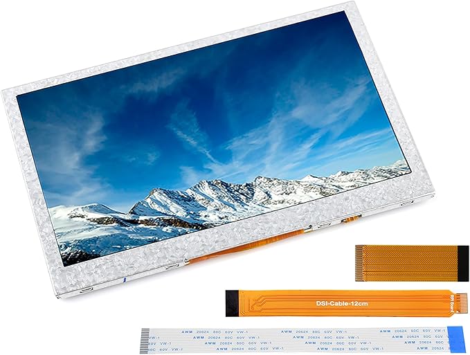 waveshare 4.3inch DSI Display 800 x 480 IPS Screen Compatible with Raspberry Pi 4B/3B+/3A+/3B/2B/B+/A+ Compute Module3/3+/Compute Module 4 (No Touch)