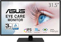 ASUS 32 Inch 1080P Monitor (VA329HE) - Full HD IPS 75Hz Adaptive-Sync Eye Care Low Blue Light Flicker Free HDMI VGA Wall Mountable Tilt Adjustable Black