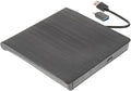 External USB Cd DVD Burner Recorder Drive Slot-in Optical Drive for Laptops Black Easy to Use No Additional Drivers Required Compact Design for Home Travel