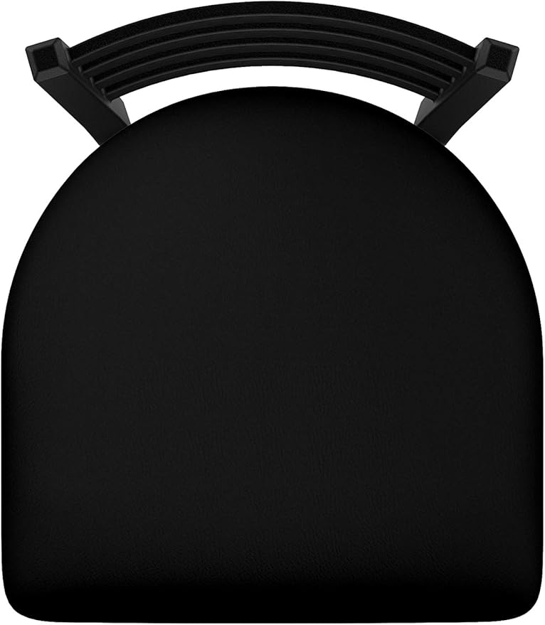 HBS 400 Jackie 18 Chair with Black Wrinkle Finish and Black Vinyl Seat