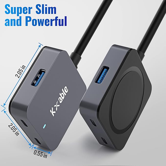 Upgrade USB C Hub Expander Multi USB Ports Cable 25FT Long USB 3.1 C Extension Cable with 4-Port (2 USB-A Ports+2 USB-C Ports) USB C Y Splitter Hub Type-C Male to A-Female + C-Female Extender Cord