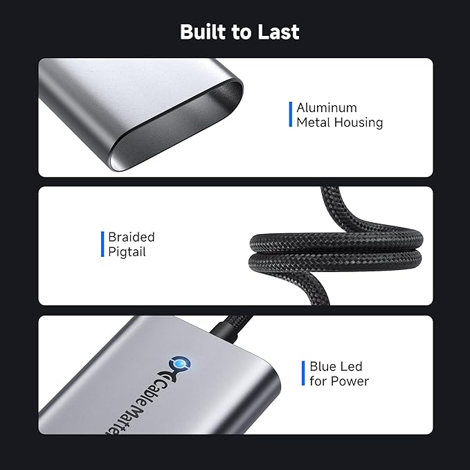 Cable Matters USB C to Ethernet Adapter with 140W Charging Gigabit Ethernet to USB C Adapter Compatible with MacBook Pro Dell XPS Surface Up to 480Mbps for Chromecast with Google TV -2020 &amp L