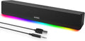 Computer Speakers 24W Bluetooth Computer Soundbar 3.5mm Aux-in Computer Speakers for Desktop Monitor Computer Sound Bar with Deep Impactful Bass Gaming Speakers for PCLaptopTablet
