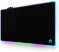 Cacoy 36 x 24 RGB Mouse Pad XXL Mouse Mat with 9 LED Lighting Effect Extended Desk Mat for Home Office Computer Non-Slip Rubber Base Stitched Edges Gaming Mouse pad for Keyboard &amp Laptop B