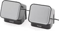 2 Pcs 3.5mm USB 2.0 Notebook Laptop 180 Degree Rotate Square Housing Speaker Black (id: 4cd 793 15c 79a 13f