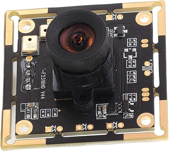 AYNEFY USB Camera Module HD 2MP Manual Focusing Camera with 100 Degree Wide Angle and Dual Microphones for Computer and Laptop Applications
