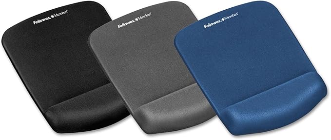 Fellowes 9252201 PlushTouch Mouse Pad Wrist Rest Graphite Color