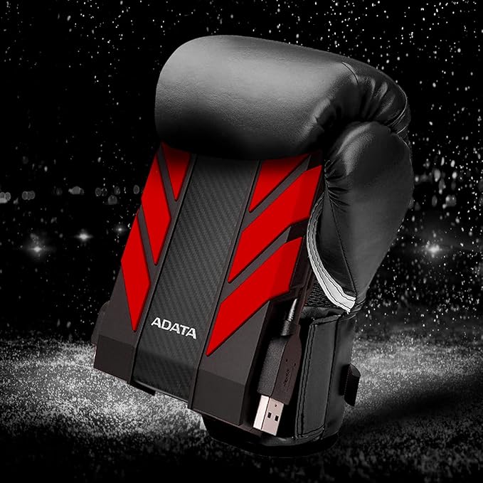 ADATA HD710 Pro - 1 TB External Hard Drive - Shockproof Waterproof &amp Dustproof - Durable Storage - For Gamers Students &amp Professionals - Mac PC &amp Linux Compatible - Blue - AHD710P-1TU31