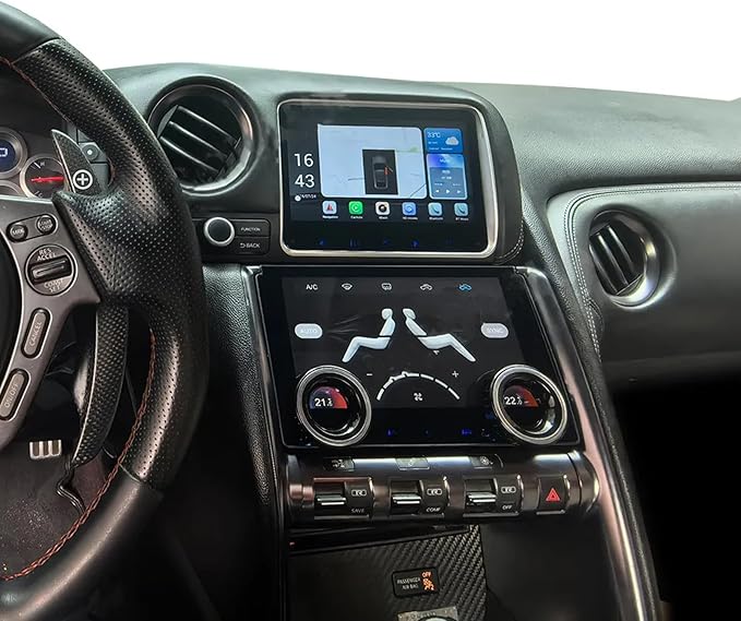 9 Inch LCD Touch Screen Air Conditioning Climate Control AC Panel for Nissan GT-R GTR R35 2008-2015