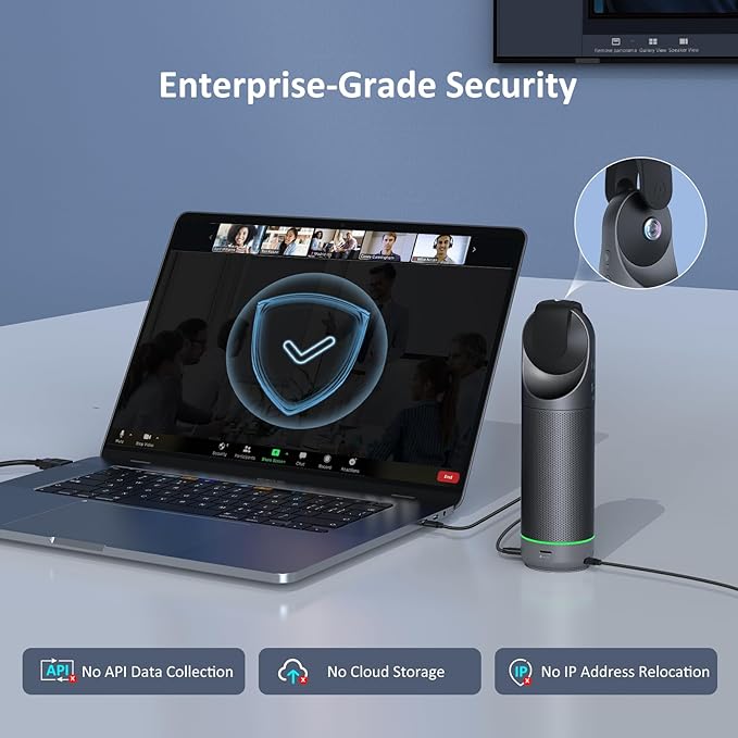 NexiGo Meeting 360 Ultra (Gen 3) Enhanced All-in-One Conference Camera System Multi-Camera Setup 8K Capture AI-Powered Framing and Auto Tracking for Medium to Large Meeting Rooms