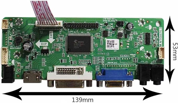 VSDISPLAY 17 19 1280x1024 6Pin LED Backlight 30Pin LVDS LCD VGA DVI Audio Controlller Kit Fit to Modification LCD M170ETN01 1 M170ETN01.3 M190ETN01.0 G190ETN01.0