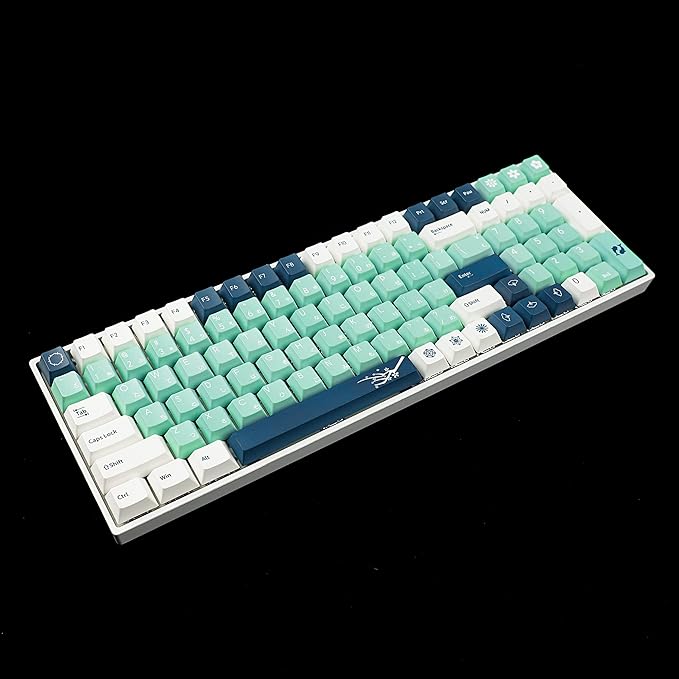 145 Heraldry Cherry Profile Dye Sub Thick PBT 5 Sides Keycaps Set for ANSI ISO 104 87 61 96 75 GMMK NCR80 Mx Keyboard
