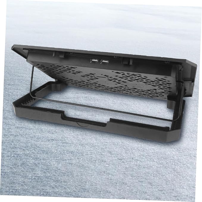 NUOBESTY Laptop Cooling Stand Height Compatible Riser Ergonomic Design for Portable Cooling Pad Fan for Travel and Home Use