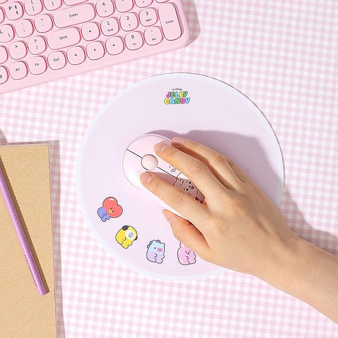 BTS Inspired Characters Multi Pairing Wireless Mouse Little Buddy Baby Better Together Edition All in Their Own Cute Style &amp Colors (SHOOKY)