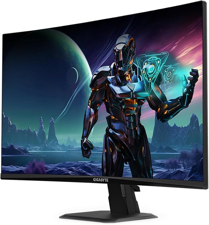GIGABYTE GS27FC 27 180Hz 1080P Gaming Monitor 1920 x 1080 VA 1500R Display 1ms (MPRT) Response Time HDR Ready FreeSync Premium 1x Display Port 1.4 2X HDMI 2.0 (GS27FC US)