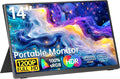 Portable Monitor for Laptop-14'' 1200P 100% sRGB FHD IPS Display Ultra-Slim USB-C HDMI External &amp Travel Monitor with Cover &amp Speakers for Laptop/PC/Mac/Phone/Xbox/Switch/PS4