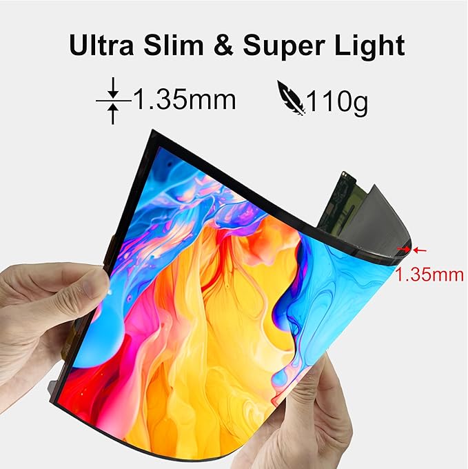 OLED Flexible Display 13.3 Inch Amoled On-Cell Capacitive Touchscreen 2K 2048x1536 IPS Bendable Flexible Screen Display