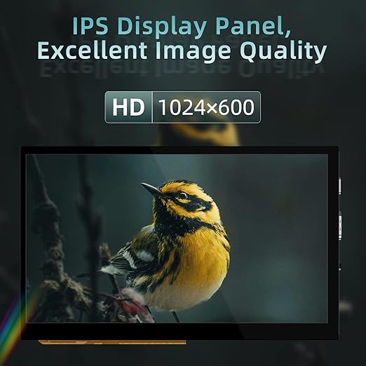 BIGTREETECH 7 inch HDMI Touch Screen Display 1024x600 IPS 160° View Angle Monitor Compatible with Sovol-SV08 Raspberry-Pi 4B 3B Banana Pi Windows 10 8 7
