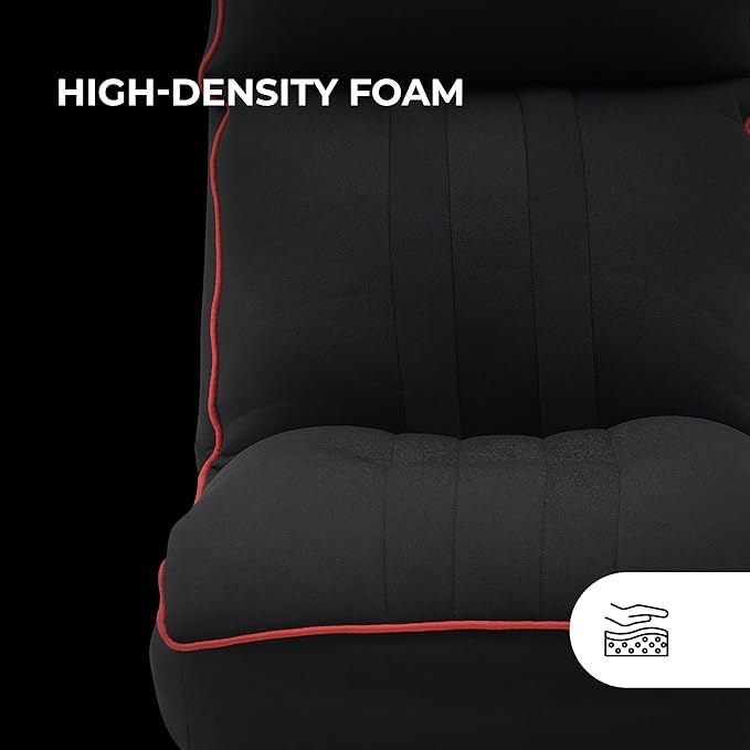 Mars Gaming MGC-Throne Ergonomic Gaming Sofa 360° Rotating Base Adjustable Backrest and Headrest High Density Foam Versatile Folding Design PC Sofa Robust Structure Red
