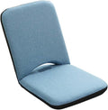 Adjustable Folding Floor ChairPortable Padded Seating with Back SupportFloor Gaming Chair Sofa Chair for MeditationReadingWatching TV or GamingSpace Saving (Blue)